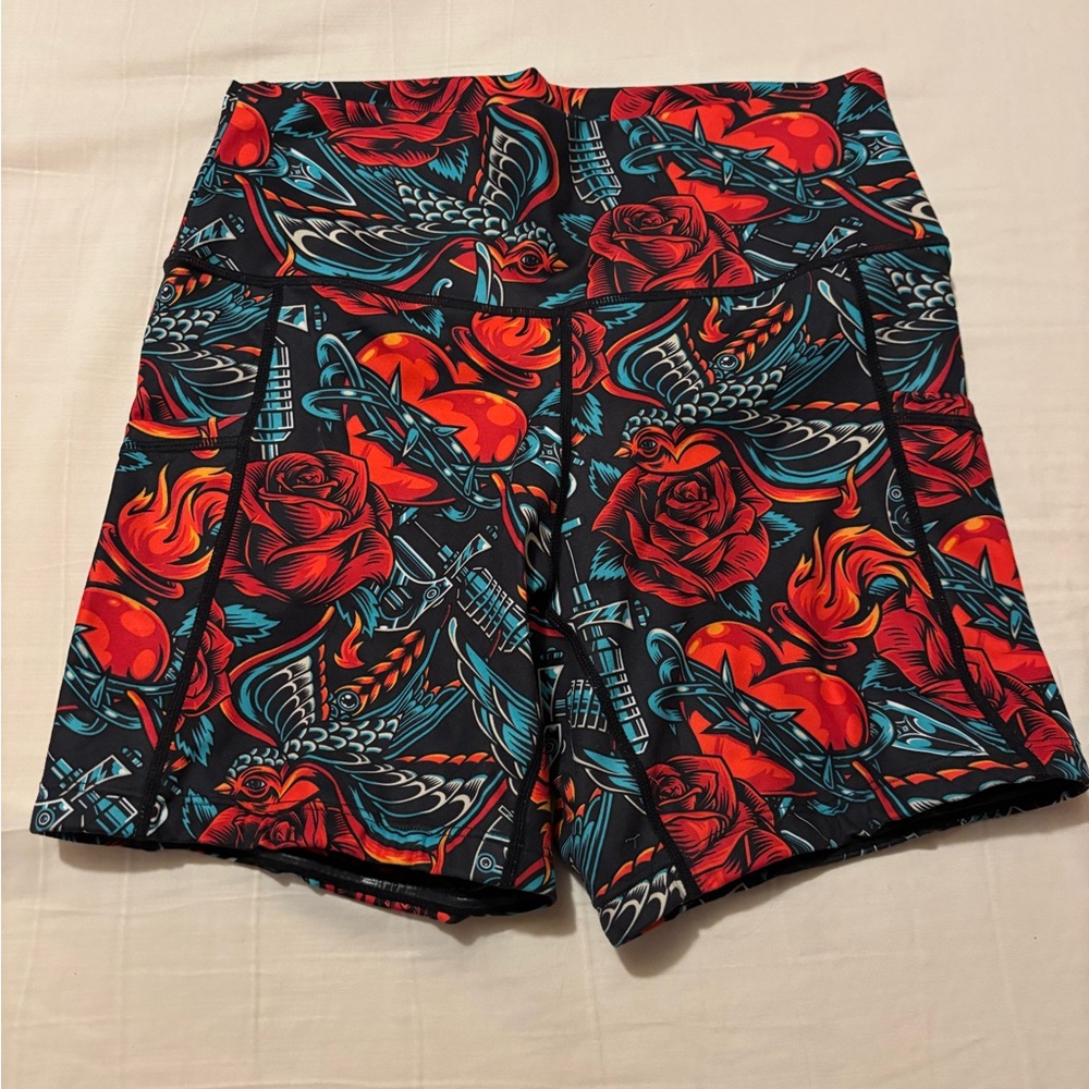 Constantly varied gear 5” shorts SMALL  vintage tattoo. CVG